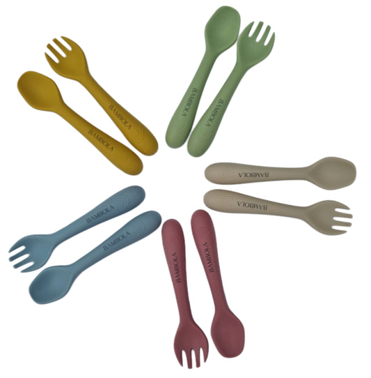 Rainbow Spoon and Fork Set