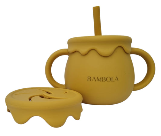 Honeypot Sippy Cup with Snack Lid